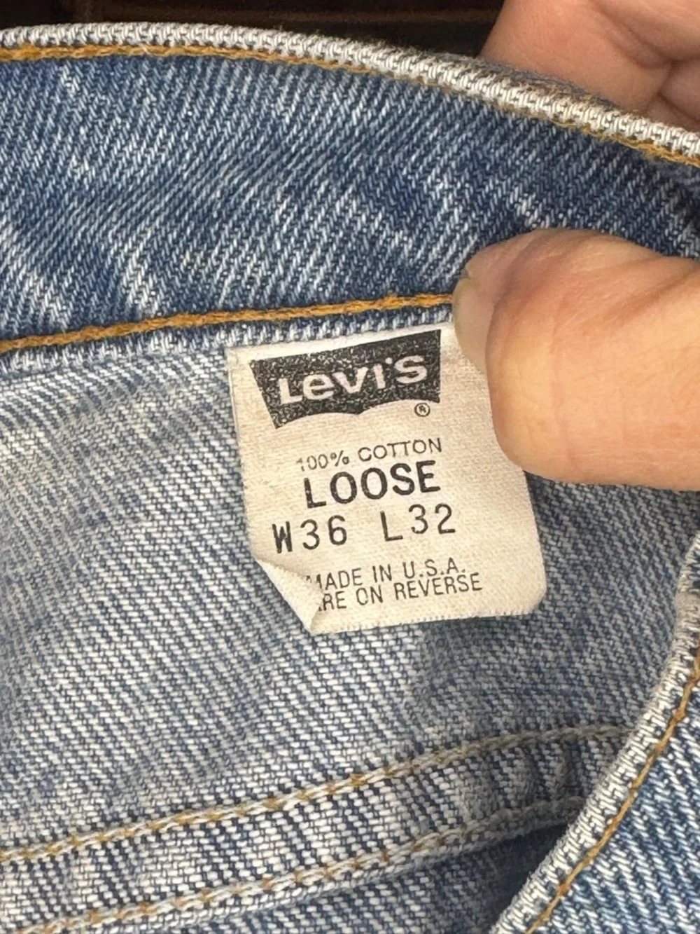 Vintage Levi’s 545 USA Made Loose Fit Jeans Mens 36x32 Y2K Denim